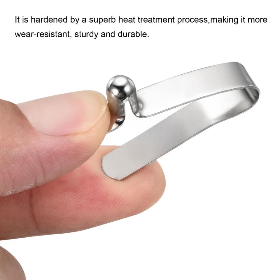 PATIKIL 8x6mm カヤックパドルスナップ 8個入り ポールプッシュボタン スプリングクリップ 鋼 中空ボタン ロッキングチューブ シン |  | 03