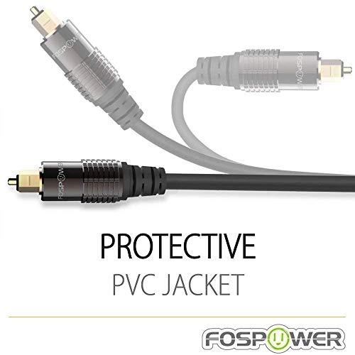 FosPower 0.9m 光デジタルケーブル Mini TOSLINK 3.5mm ミニ トスリンク オーディオ オプティカルケーブル 角型- |  | 06