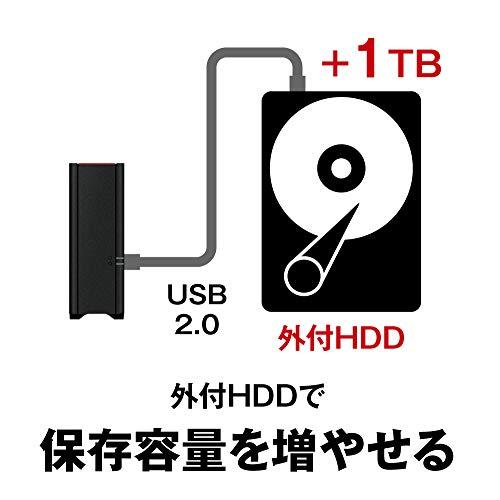 バッファロー BUFFALO NAS スマホ/タブレット/PC対応 ネットワークHDD