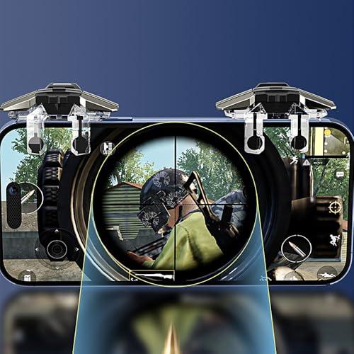 ESJNNK コントローラー PUBG 荒野行動 6本指 2個パック 携帯ゲーム ジョイスティック モバイル スマホ 左右兼用 高感度 高速反応 |  | 06