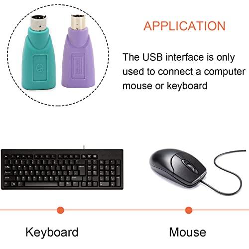 【互換品】 Xiatiaosann USB - PS/2変換アダプタキーボードマウス- PS2変換コネクタメスオス PS2 ジャック - USB A |  | 06