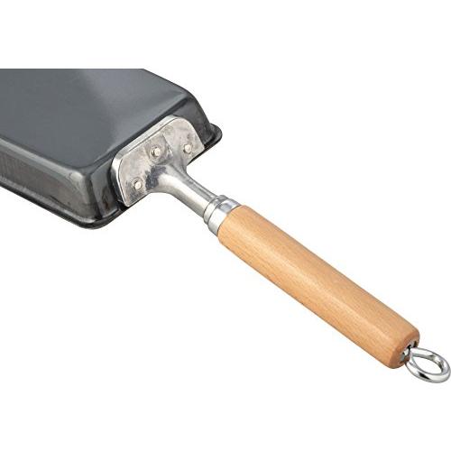 和平フレイズ 燕三条 黒皮鉄 弁当用 玉子焼き 卵焼き 9×14cm IH対応 ガス 木のハンドル 日本製 厳選素材 GR-9744 |  | 04