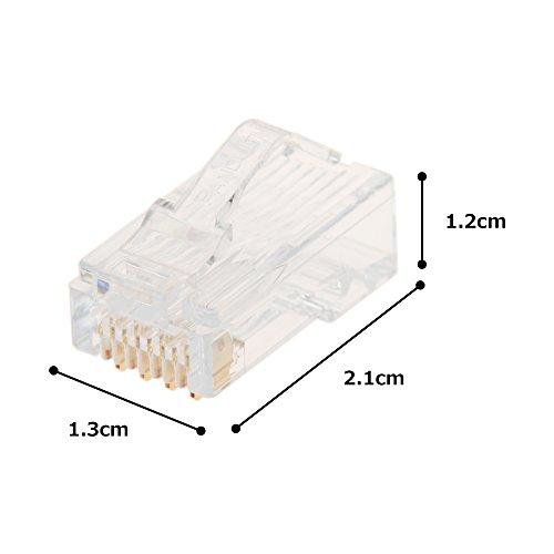 パンドウイット Cat5e モジュラープラグ MP588-C MP588-C CAT5E モジュラープラグ 100個入り: ネットワーク・電気