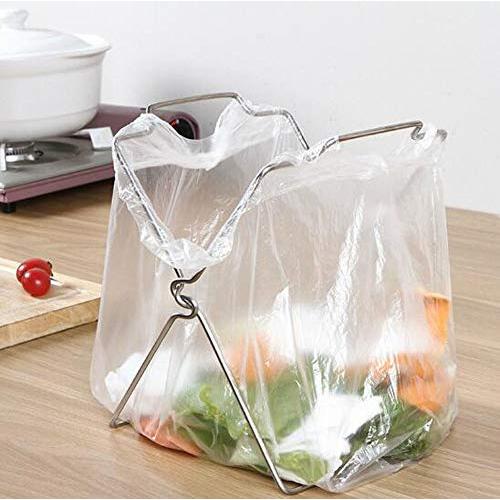 STK ゴミ袋ハンガー スタンド 折り畳み レジ袋ハンガー 雑巾ハンガー ゴミ袋スタンド 掛け式 分別 持ち運び コンパクト 1個セット |  | 05