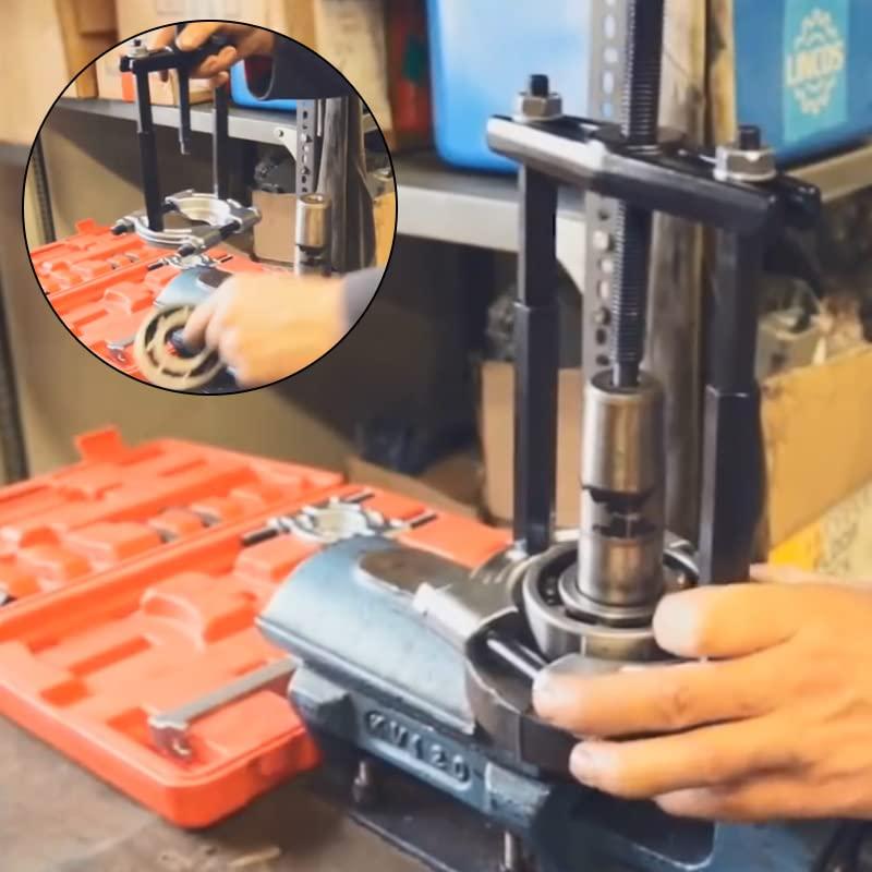 aleawol ベアリングセパレーター 14点セット 品質のアップグレード ベアリングプーラー 5トンの容量爪掛け式 ギヤプーラー ベアリング外 |  | 01