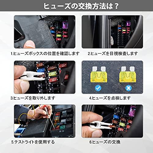 JOREST 168個カーヒューズキット、114個ミニ平型ヒューズ + 54個平型ヒューズ + 1個ヒューズクリップ、 車/トラック/オートバイ |  | 03