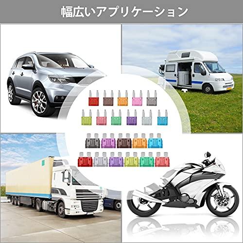 JOREST 168個カーヒューズキット、114個ミニ平型ヒューズ + 54個平型ヒューズ + 1個ヒューズクリップ、 車/トラック/オートバイ |  | 04