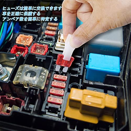 JOREST 168個カーヒューズキット、114個ミニ平型ヒューズ + 54個平型ヒューズ + 1個ヒューズクリップ、 車/トラック/オートバイ |  | 05