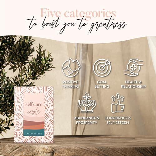 52枚のセルフケアアファメーションカード - 不安&ストレス解消 瞑想 マインドフルネス リラクゼーション用 |  | 02