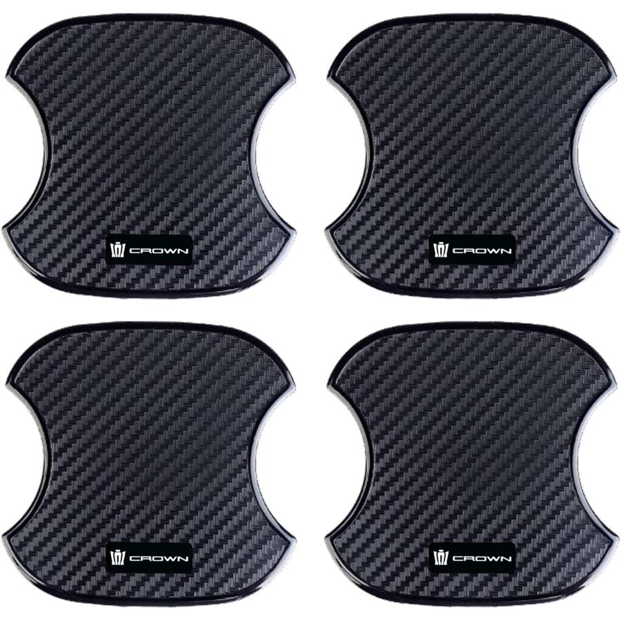 ドアハンドルプロテクター クラウン 220系 210系 200系 180系 170系 車用 カーボン ドアノブ ガード 傷防止 4枚入り M ク | 