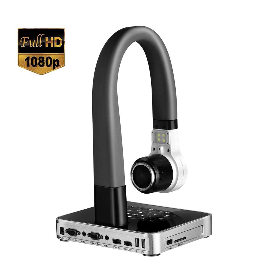 書画カメラ 4k高精細画質 24倍光学ズーム フルHD PC不要 HDMI1.4対応 外部入力機能 30/60fps LEDランプ 書道 オンラ |  | 01