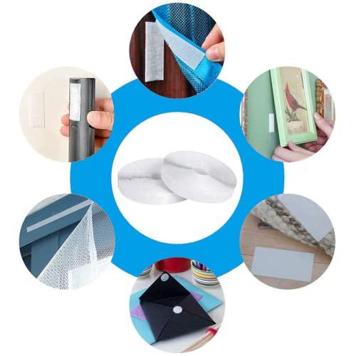 強力マジック付きテープ 2本セット オスメスセット 各2cm×5m マジックテープ 両面テープ付き 耐熱 防水 繰り返し利用可能 DIY用 業務 |  | 05