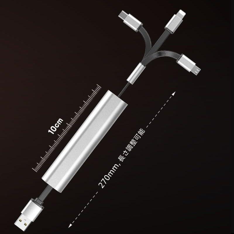 IbowEr 充電ケーブル 3in1 収納 3A USB充電 最大15W 充電コード 絡み防止 3種類端子対応 スマートフォン対応 高耐久 グレ |  | 04