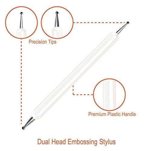 Selizo エンボススタイラスツール ネイルアート ドットツール スコアリングトレースペン 陶器粘土クラフト用 ネイルアートデザイン 転写紙 |  | 01