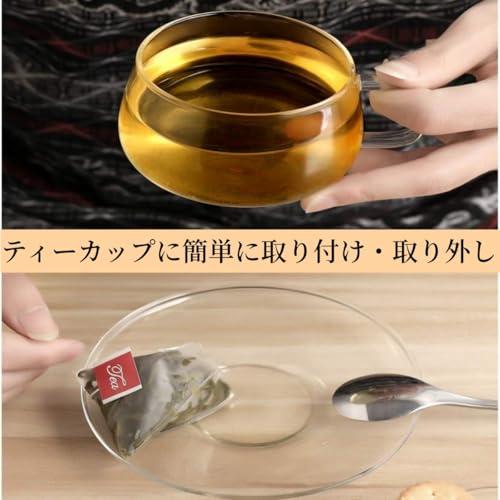 YFFSFDC 使い捨てティーバッグ 100個入り ドローアライン お茶パック 無漂白 不織布お茶＆コーヒー用三角紅茶 麦茶 水出し 三角コーナ |  | 04