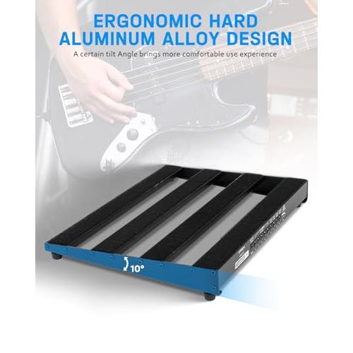 STRICH 電源内蔵エフェクターボード 38 x 28cm 0.98kg 軽量アルミ合金製ペダルボード ペダルケーブル バッグ フックループス |  | 03