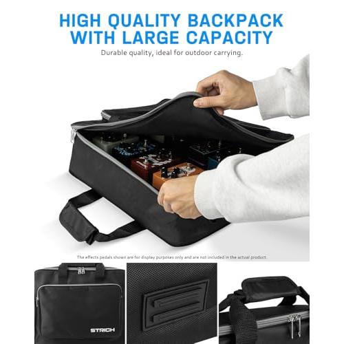 STRICH 電源内蔵エフェクターボード 38 x 28cm 0.98kg 軽量アルミ合金製ペダルボード ペダルケーブル バッグ フックループス |  | 04