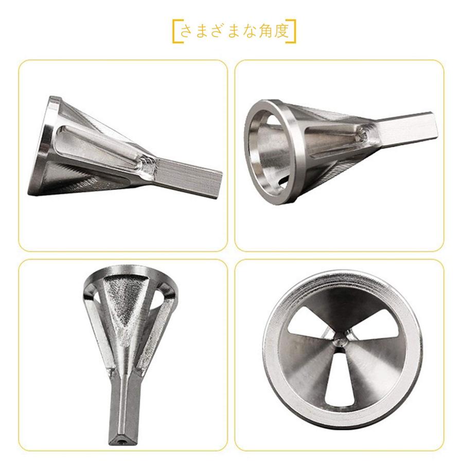2ピース 外部面取りツール バリ取りビット ステンレス鋼金属削除バリ修理ツール バリ取り外部面取りツールビット 作業工具 電動ドリルに適応 |  | 02