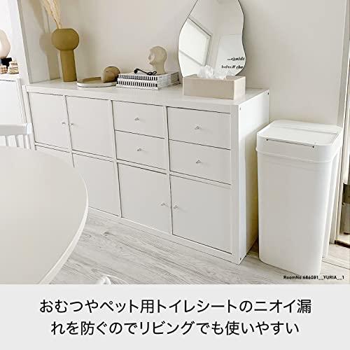 ライクイット likeーit フタ付きゴミ箱 防臭 キッチン ゴミ箱 ニオイ漏れ対策 シールズ45 密閉ダストボックス 約45L ホワイト 日本 |  | 01