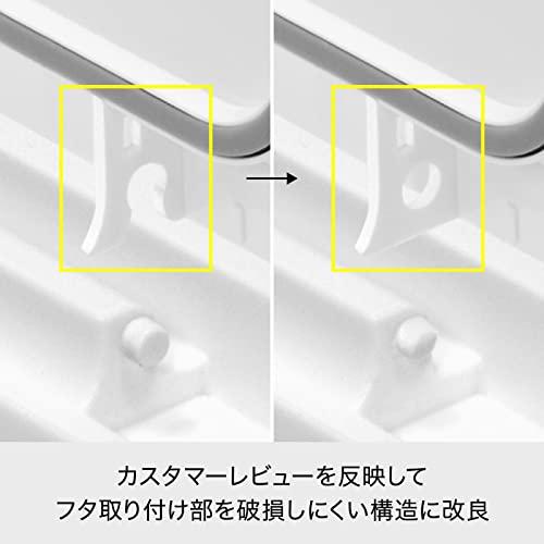 ライクイット likeーit フタ付きゴミ箱 防臭 キッチン ゴミ箱 ニオイ漏れ対策 シールズ45 密閉ダストボックス 約45L ホワイト 日本 |  | 05