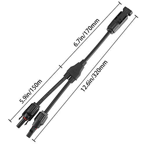 YCIND IARLION mc4 並列 コネクタ 分岐 ソーラーパネル用 延長ケーブル Yケーブル Y字型 ソーラー 並列 1M2F + 2M |  | 03