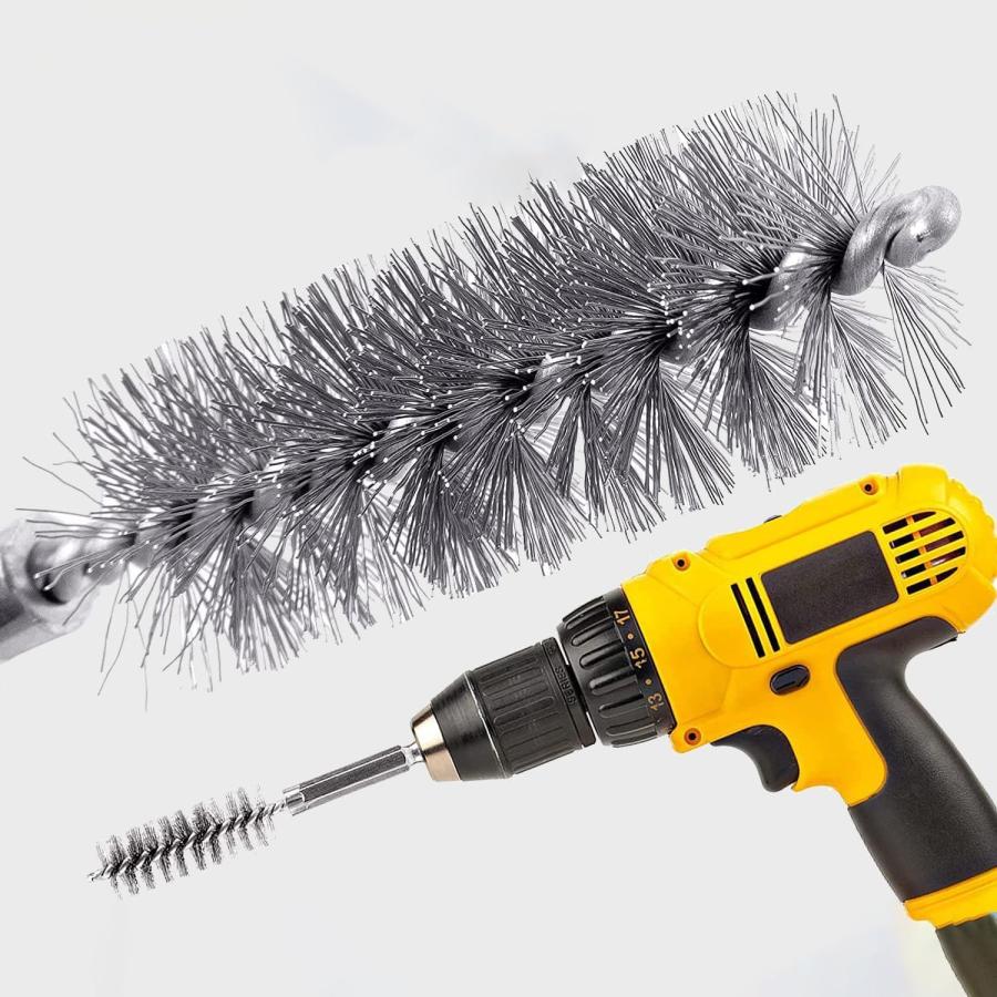 KEWAYO12個入ワイヤーブラシ 真鍮 セット ステンレス鋼 研磨ブラシ 研削ブラシ六角軸6.35（Φ8mm Φ9mm Φ10mm Φ11mm |  | 04