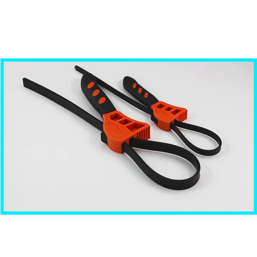 SHUBIAO ラバーベルトレンチ多機能ゴムベルトレンチ調整可能なスパナの栓抜きオイルフィルターレンチ車修理ツール |  | 06