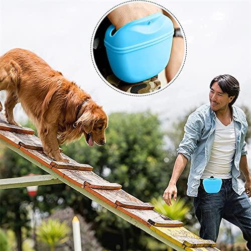 DFsucces 犬用おやつポーチ ペット用品 訓練グッズ お散歩バッグ シリカゲル 防水シ 訓練 外出用 散歩時の持ち運びに便利 スカイブルー |  | 06