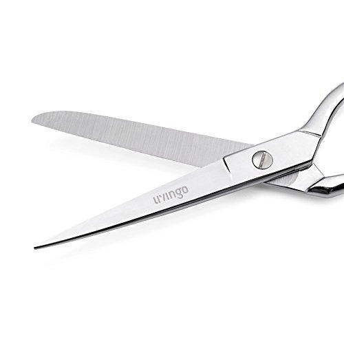 LIVINGO プレミアム 裁ちばさみ 古典的なステンレス 鍛造縫製ハサミ 超鋭い 手芸 洋裁 裁ち鋏 万能ハサミ 家庭用 布切り プロ 曲がっ |  | 03