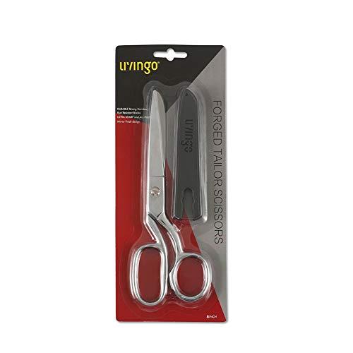 LIVINGO プレミアム 裁ちばさみ 古典的なステンレス 鍛造縫製ハサミ 超鋭い 手芸 洋裁 裁ち鋏 万能ハサミ 家庭用 布切り プロ 曲がっ |  | 06