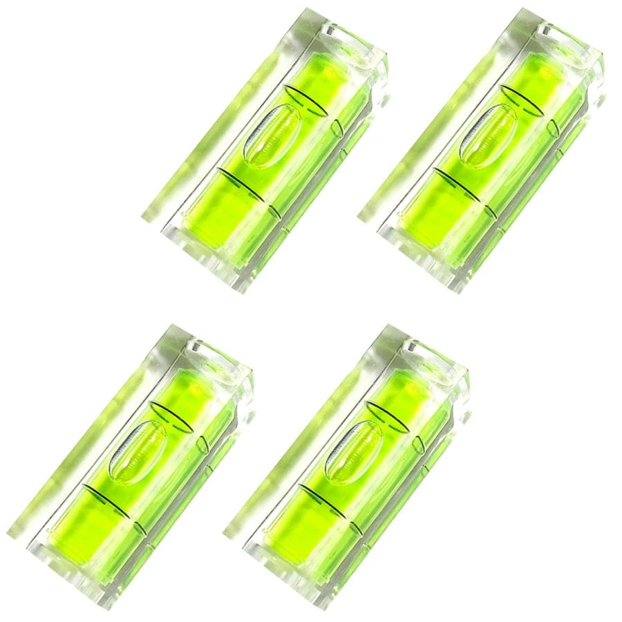 Phyxiul ミニ水準器 水平水準器 ポータブル水準器 気泡測定器 4個入り
