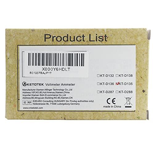ACボルトアンペア電力計80-260V100A KT-D135LCDディスプレイデジタルボルトアンペア電流計電力計パワーエネルギーゲージ変流器C |  | 09