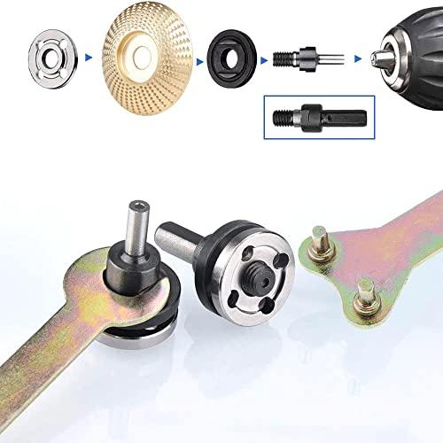 アングルグラインダーアタッチメント 10個セット 内外周フランジ フランジ継手 交換工具レンチ ナット グラインダー用取付取り外し道具 |  | 05