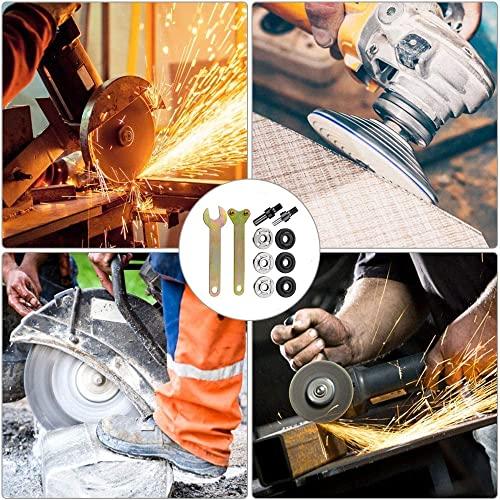 アングルグラインダーアタッチメント 10個セット 内外周フランジ フランジ継手 交換工具レンチ ナット グラインダー用取付取り外し道具 |  | 06