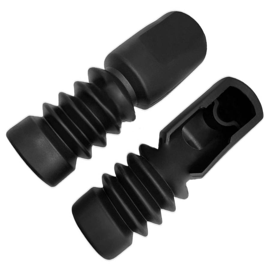 フロントフォークカバー 左右セット フロントフォークブーツ 2個セット 防塵 衝撃吸収 耐摩耗性 補修 交換 バイク用 フロント AF61/AF | 