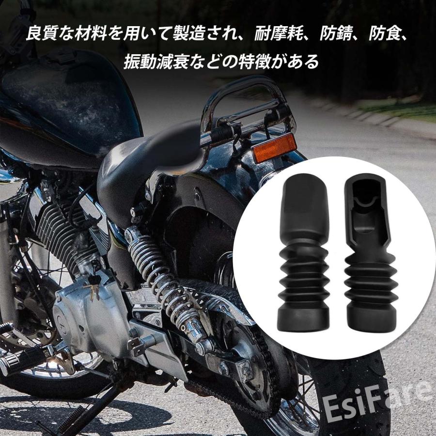 フロントフォークカバー 左右セット フロントフォークブーツ 2個セット 防塵 衝撃吸収 耐摩耗性 補修 交換 バイク用 フロント AF61/AF |  | 03