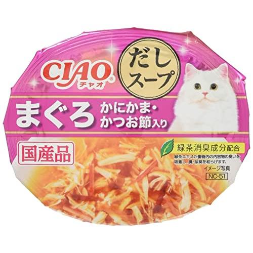 チャオ CIAO このままだしスープ まぐろ かにかま・かつお節入り 60g 6個セット | 