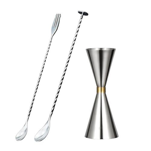 DFsucces メジャーカップ 30/45ml ステンレス鋼 ジガーカップ 目盛り付き カクテル計量カップ ダブルヘッド シルバー 30/45 | 