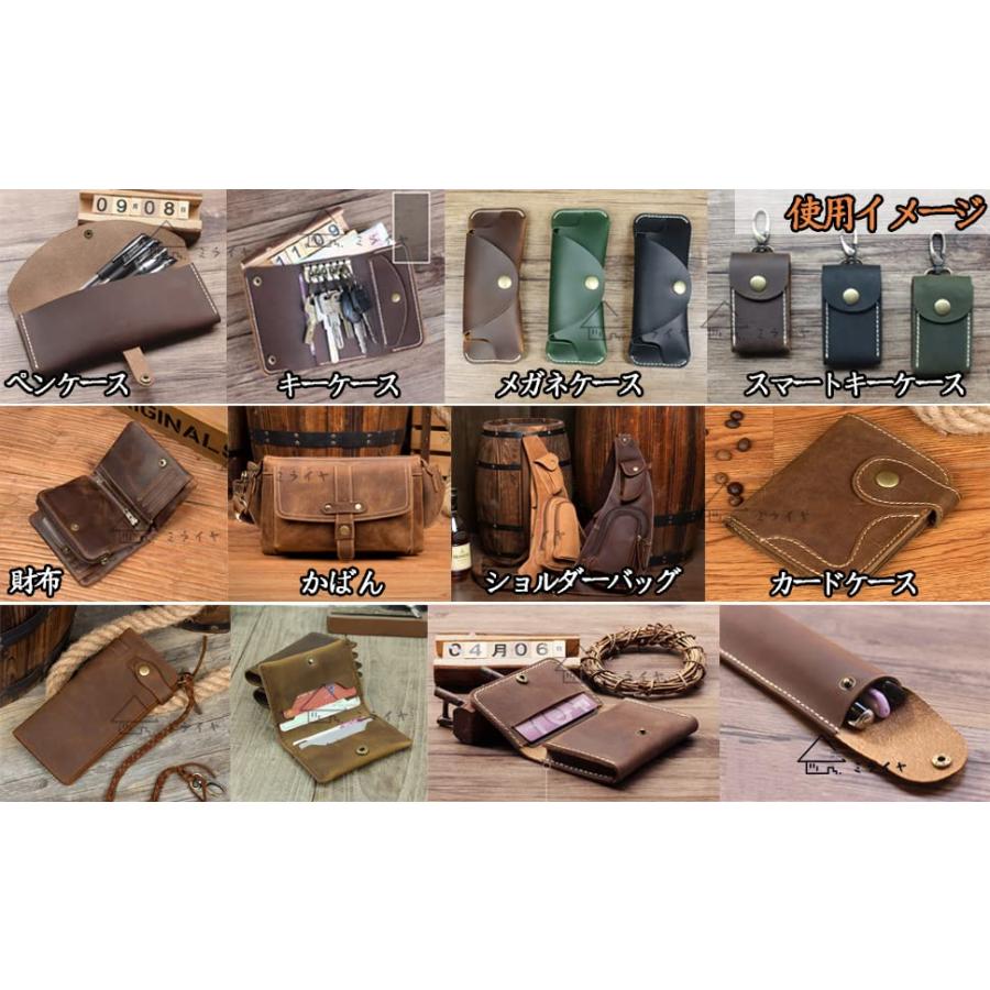 ミライヤ レザークラフト バネ ホック打ち具セット 15mm 15組セット スナップ ボタン 穴あけポンチ 打ち具 打ち台 ハトメ抜き 手芸 ハ |  | 07