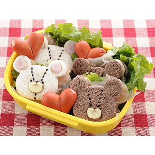 ヤクセル くまのがっこう 抜き型セットジャッキー＆デイビッド お菓子作り クッキー型 料理作り パーツ 押し型 サンドウィッチ キャラ弁 お弁当 |  | 04