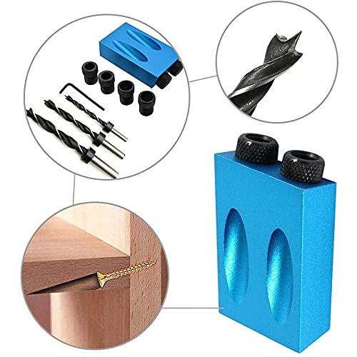 ZOYUBS 15度斜め ドリルガイド 穴あけガイド ポケットホールジグ 15°斜め ポケット穴ドリルキット 木工斜めドリルガイドセット 木工斜 |  | 06