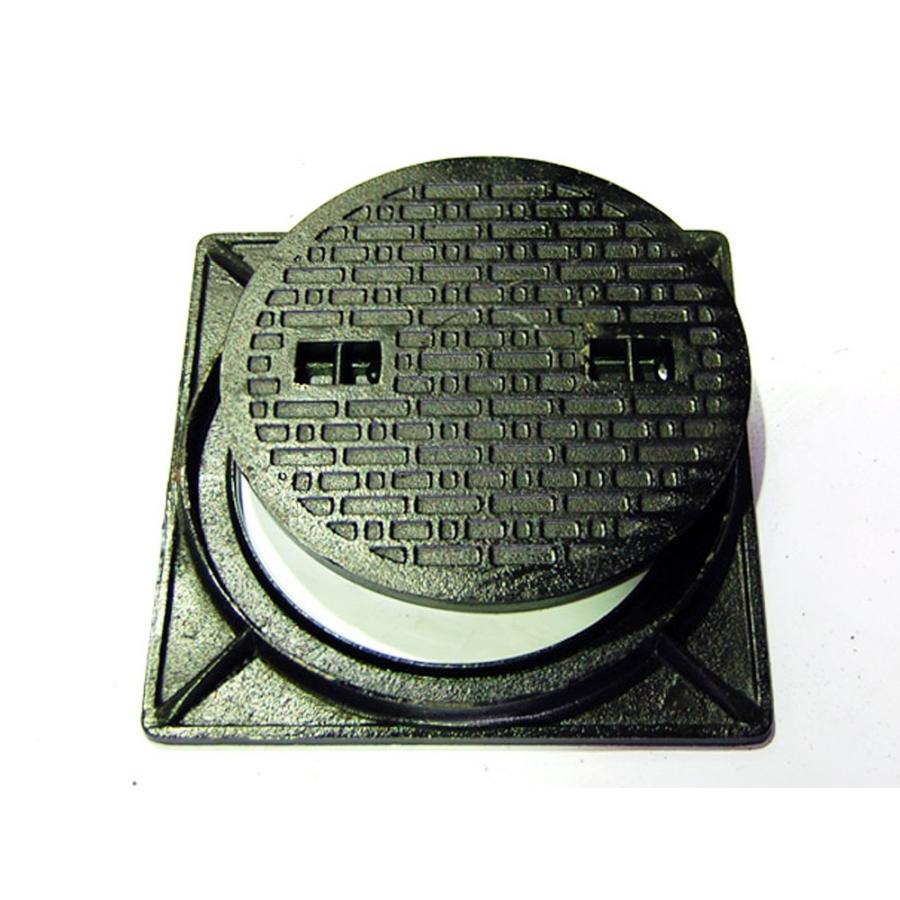 法山本店 鋳鉄製マンホール普及型 乗用車荷重マンホール 蓋+枠セット フタ径495mm 穴径450mm MK-1-450 |  | 01