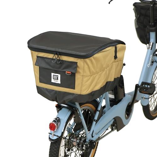 ２段式厚手後カゴカバー　Ｐｅｎｔａ　Ｄ−２Ｒ−６００　キャメル | 