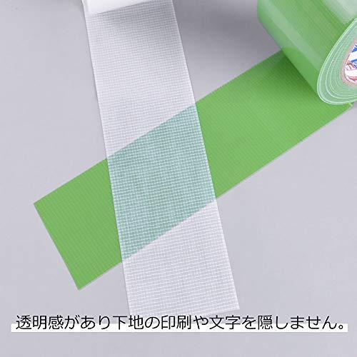 ADHES 養生テープ 半透明 ガムテープ布 はがせる 窓ガラス 仮固定用 50mmx25m 5巻入り YC16-中粘着 |  | 03