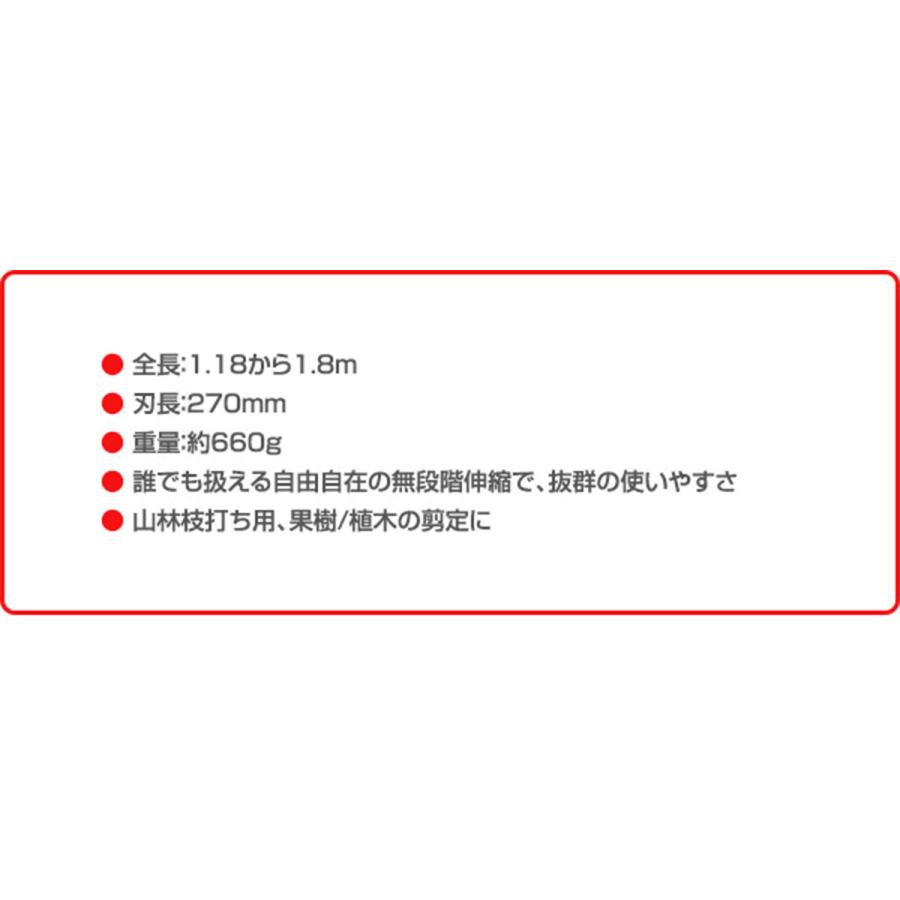 ニシガキ工業 高枝剪定ばさみ 高枝ノコギリ のびのこ 1800 N-753 |  | 02