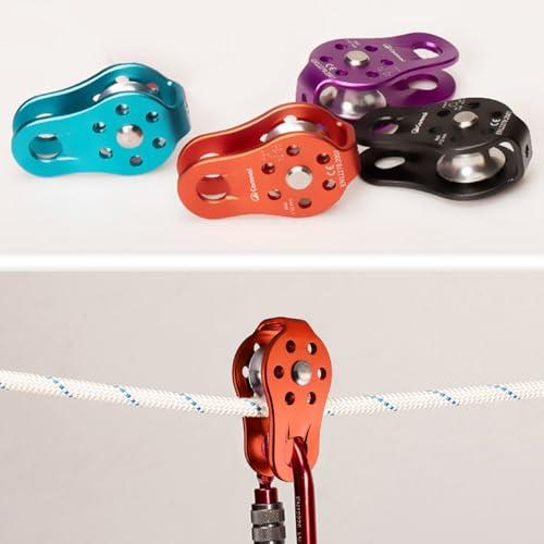 JEELAD クライミング プーリー 26kN マイクロ シングルプーリー 固定型 滑車 ローププーリー アルミニウム製 運搬 輸送用 ブルー |  | 05