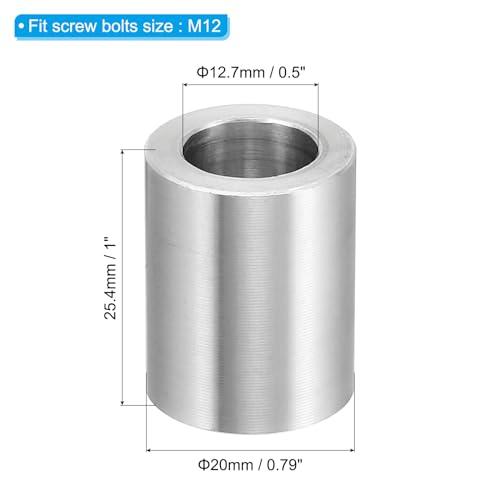 PATIKIL M12 アルミスペーサー 10個入り アルミニウム製スペーサー 12.7mm 内径 x 20mm 外径 x 25.4mm 長さ |  | 01