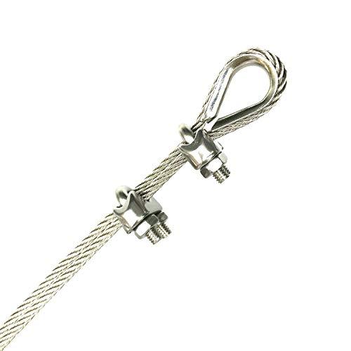 ドウシュウ同舟 ワイヤー 3.0mmワイヤーロープ 長さ15M ステンレスワイヤー 物干しロープ メッキワイヤー アンテナワイヤー wire r |  | 07