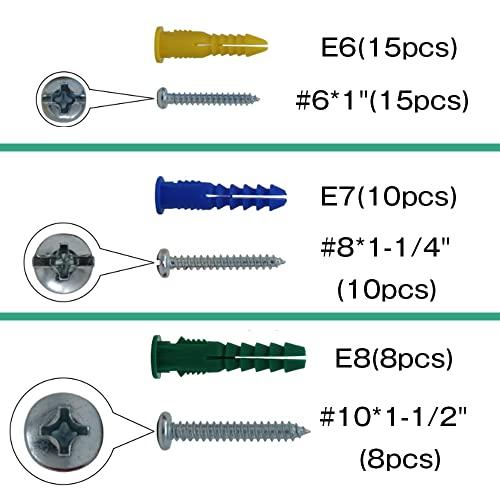 ボードアンカー ビスセット 66pcs 3種サイズ プラスチック膨張チューブ タッピングねじ 中空壁アンカー 乾式壁アンカー 強力 回転防止 固 |  | 01