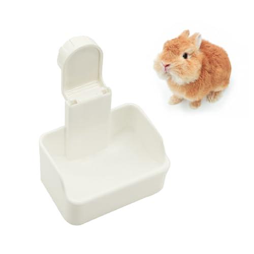 teemoyaya うさぎ 餌入れ 餌皿 ペットボウル 食べやすい 転倒防止 スライド式 固定可能 取付け簡単 お手入れ簡単 すり鉢状の底 モル | 